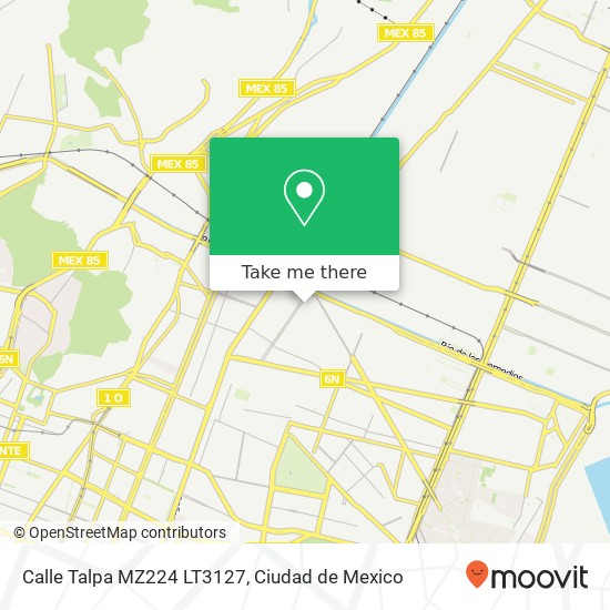Calle Talpa MZ224 LT3127 map