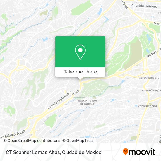 Mapa de CT Scanner Lomas Altas