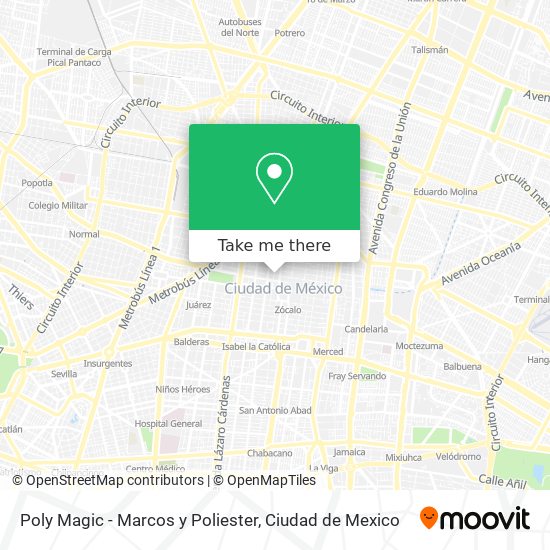 Mapa de Poly Magic - Marcos y Poliester