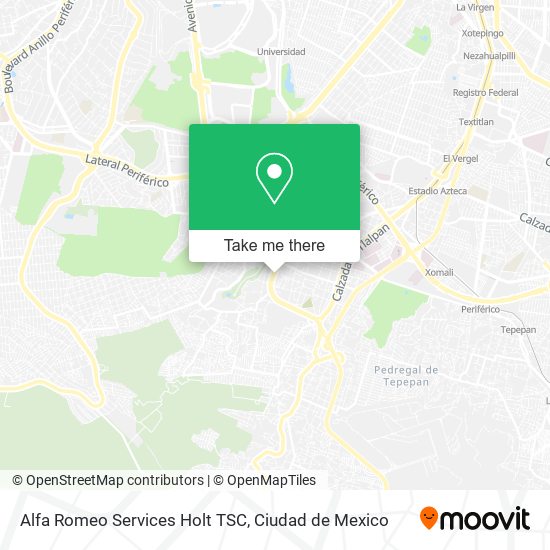 Alfa Romeo Services Holt TSC map