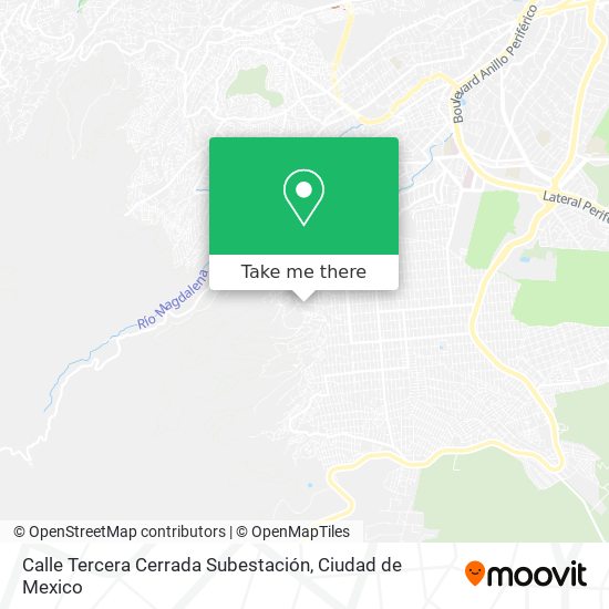 Mapa de Calle Tercera Cerrada Subestación