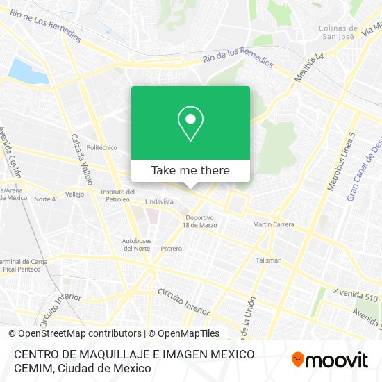 CENTRO DE MAQUILLAJE E IMAGEN MEXICO CEMIM map