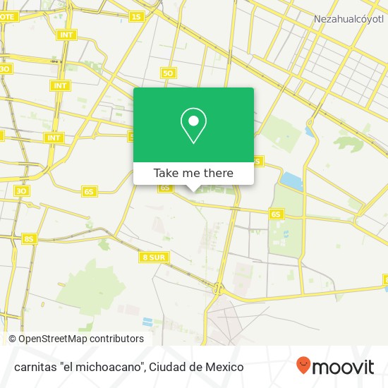 carnitas "el michoacano" map