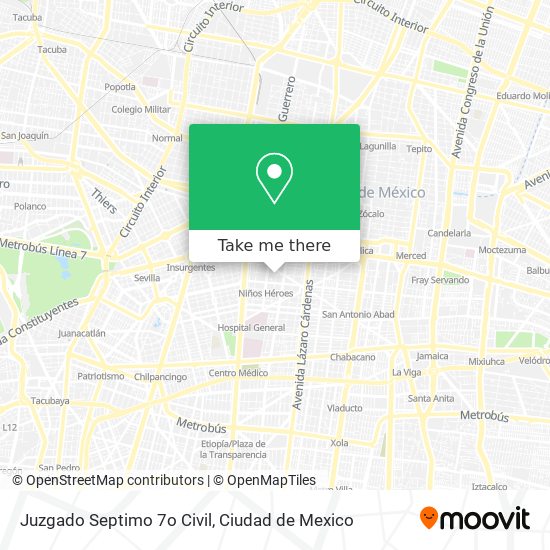 Juzgado Septimo 7o Civil map
