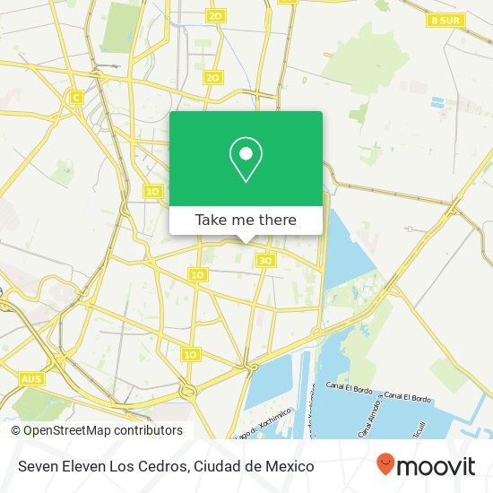 Seven Eleven Los Cedros map