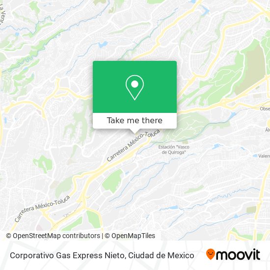 Mapa de Corporativo Gas Express Nieto