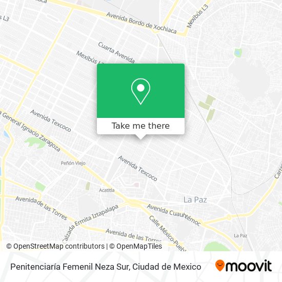 Penitenciaría Femenil Neza Sur map