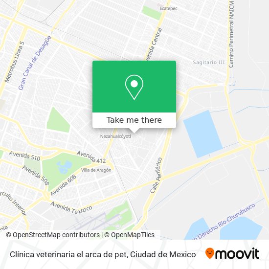 Clínica veterinaria el arca de pet map