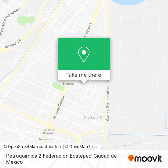 Mapa de Petroquimica 2 Federacion Ecatepec