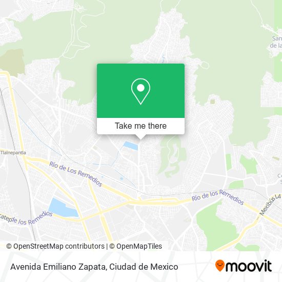 Mapa de Avenida Emiliano Zapata