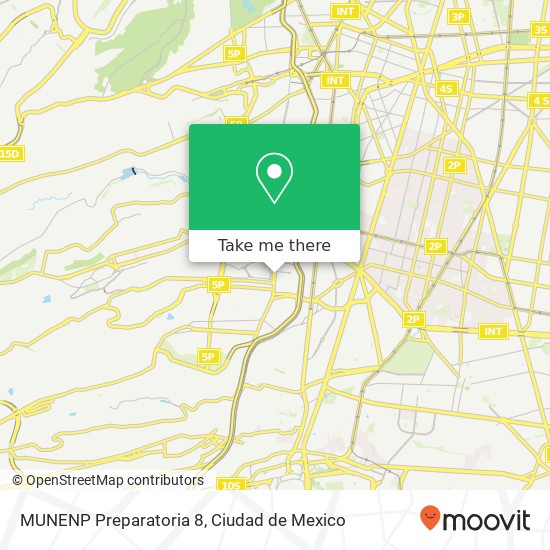 MUNENP Preparatoria 8 map