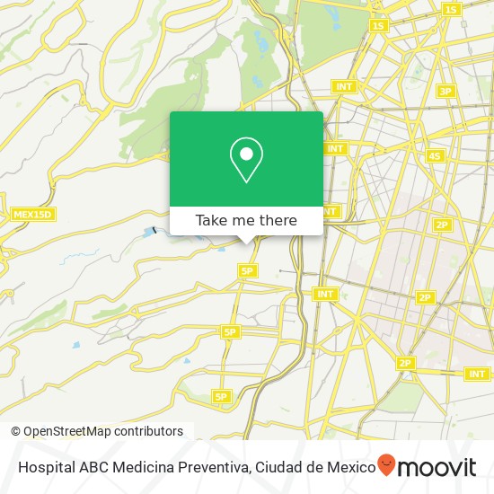 Hospital ABC Medicina Preventiva map