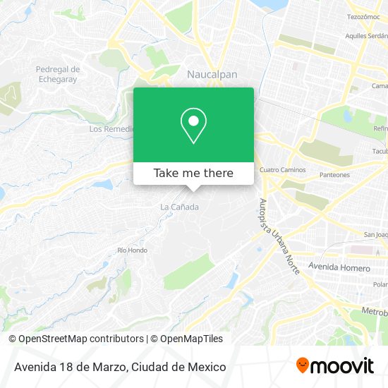 Mapa de Avenida 18 de Marzo