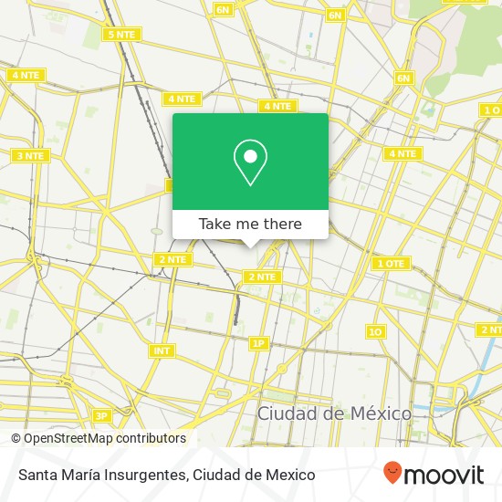 Santa María Insurgentes map