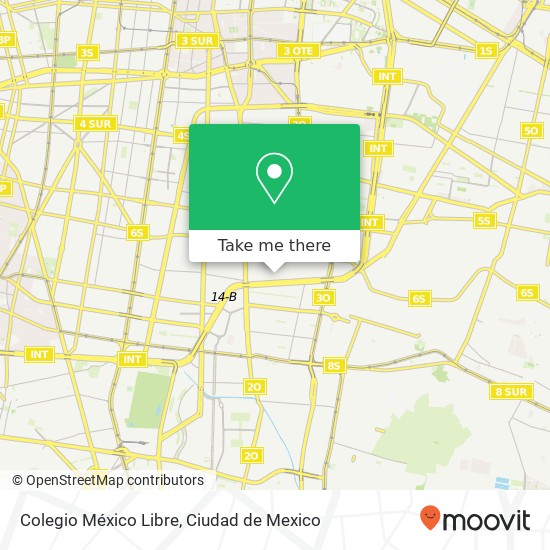 Mapa de Colegio México Libre