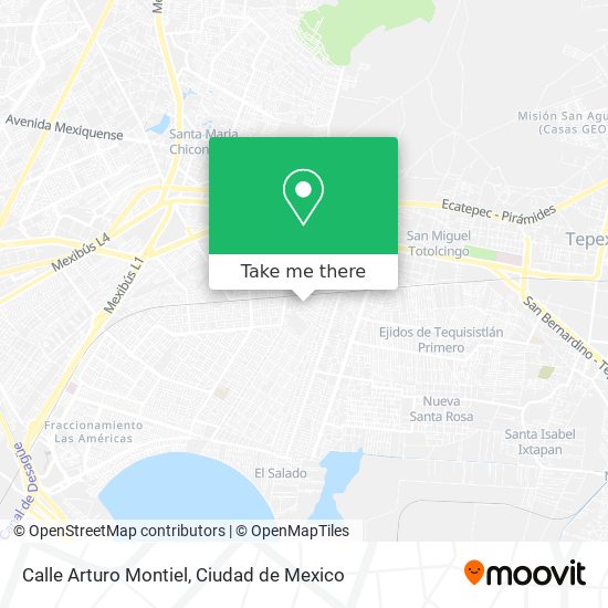 Calle Arturo Montiel map
