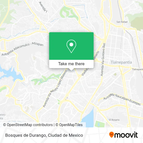 Bosques de Durango map