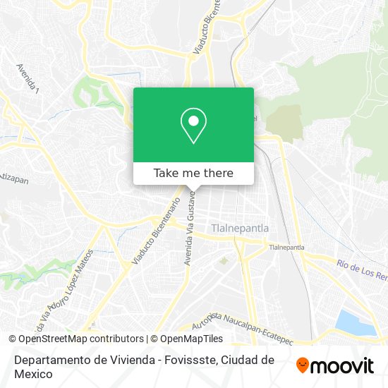 Departamento de Vivienda - Fovissste map