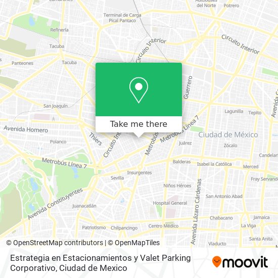 Estrategia en Estacionamientos y Valet Parking Corporativo map