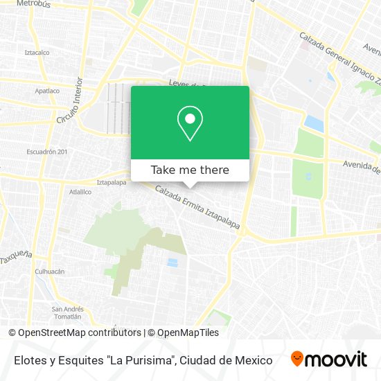 Elotes y Esquites "La Purisima" map