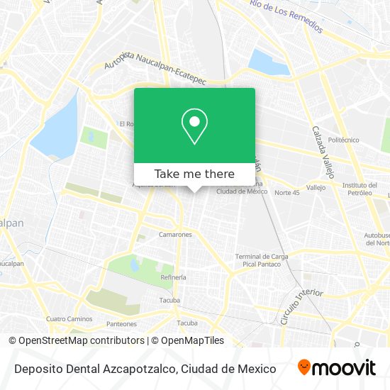 Deposito Dental Azcapotzalco map