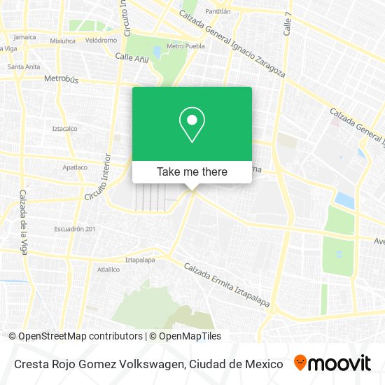Mapa de Cresta Rojo Gomez Volkswagen