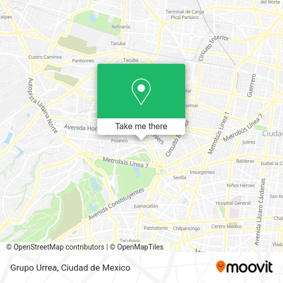Mapa de Grupo Urrea
