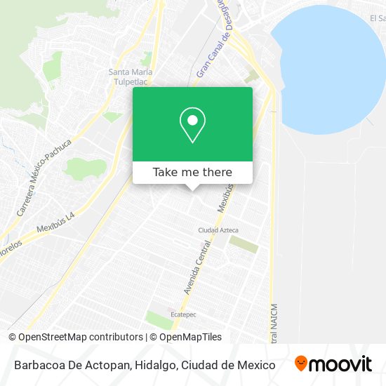Barbacoa De Actopan, Hidalgo map