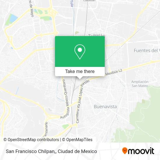 San Francisco Chilpan, map