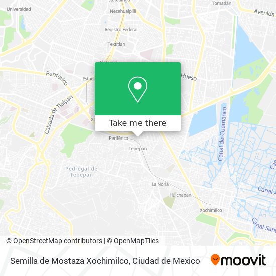 Semilla de Mostaza Xochimilco map