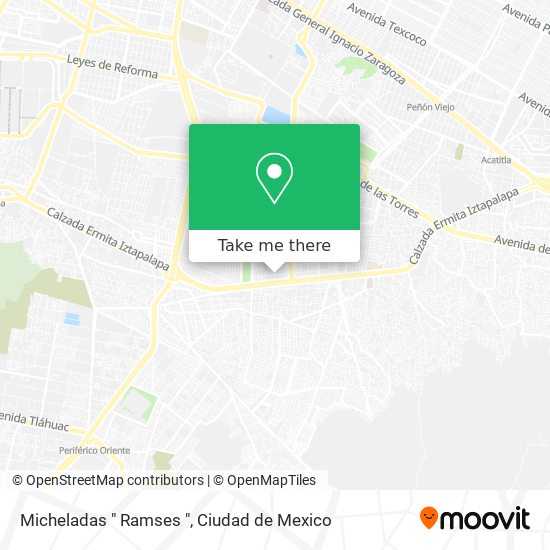 Mapa de Micheladas " Ramses "