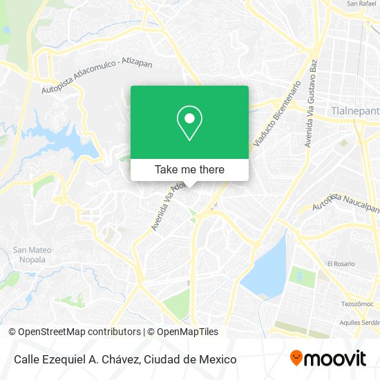 Calle Ezequiel A. Chávez map