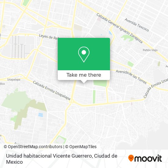 Unidad habitacional Vicente Guerrero map