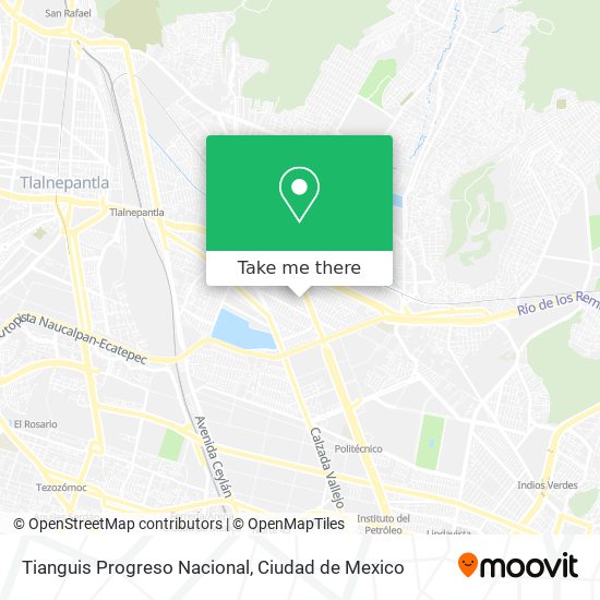 Mapa de Tianguis Progreso Nacional