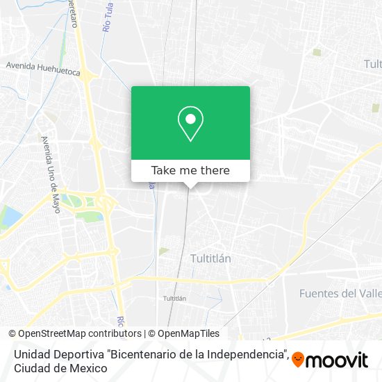 Unidad Deportiva "Bicentenario de la Independencia" map