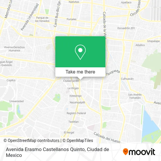 Avenida Erasmo Castellanos Quinto map