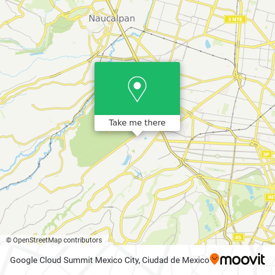 Mapa de Google Cloud Summit Mexico City