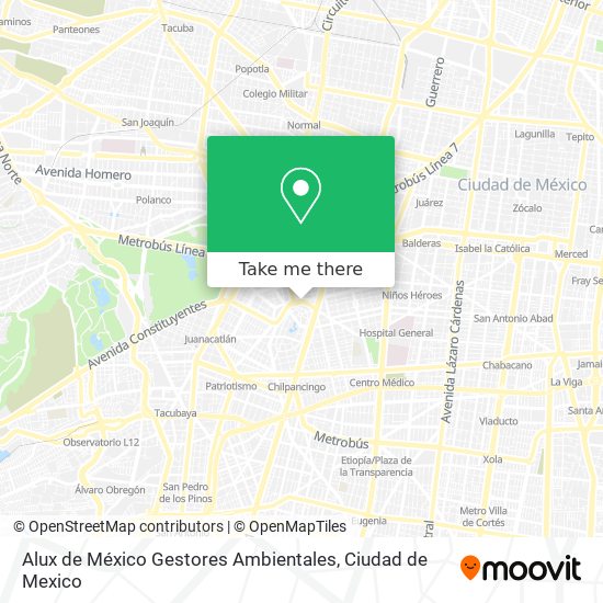 Alux de México Gestores Ambientales map