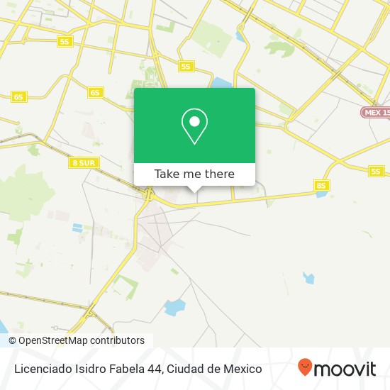 Licenciado Isidro Fabela 44 map