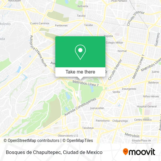 Bosques de Chapultepec map