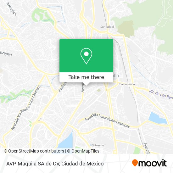 AVP Maquila SA de CV map