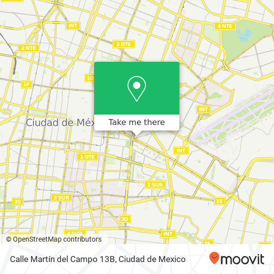 Mapa de Calle Martín del Campo 13B