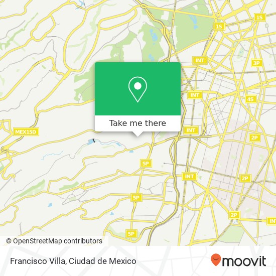 Mapa de Francisco Villa