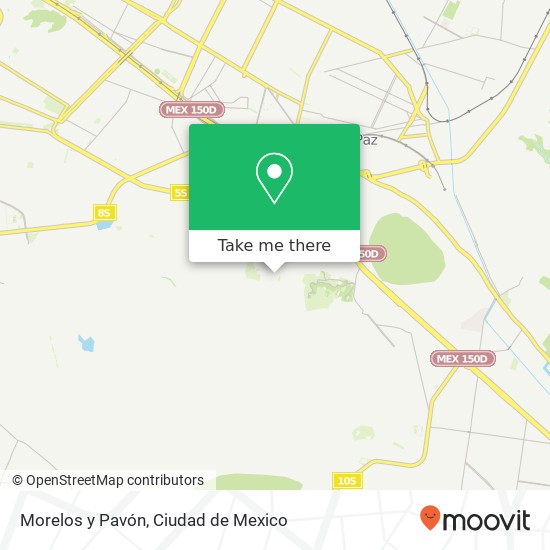 Mapa de Morelos y Pavón