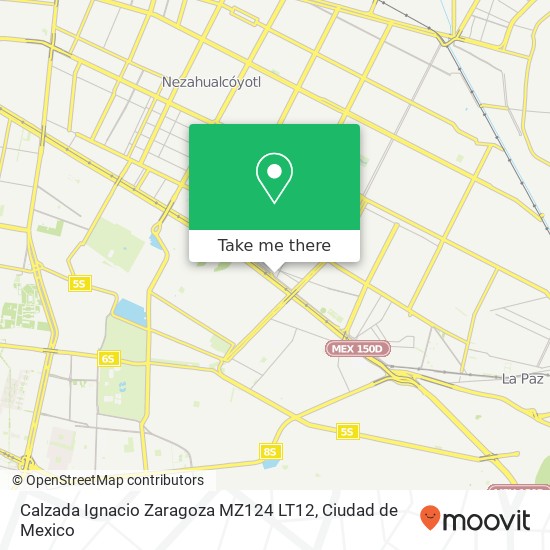 Mapa de Calzada Ignacio Zaragoza MZ124 LT12