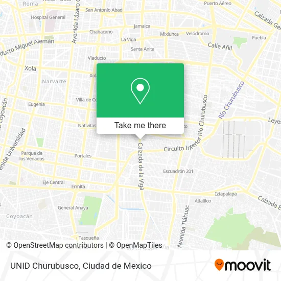 UNID Churubusco map