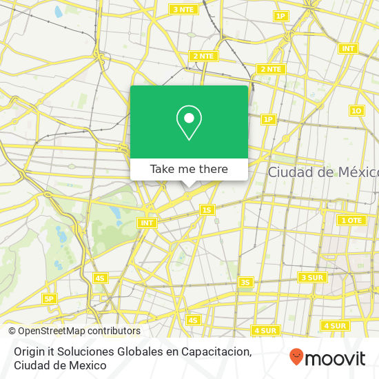 Origin it Soluciones Globales en Capacitacion map