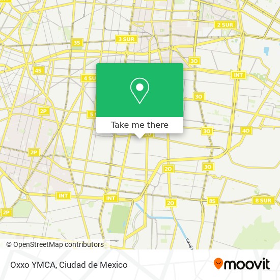 Oxxo YMCA map