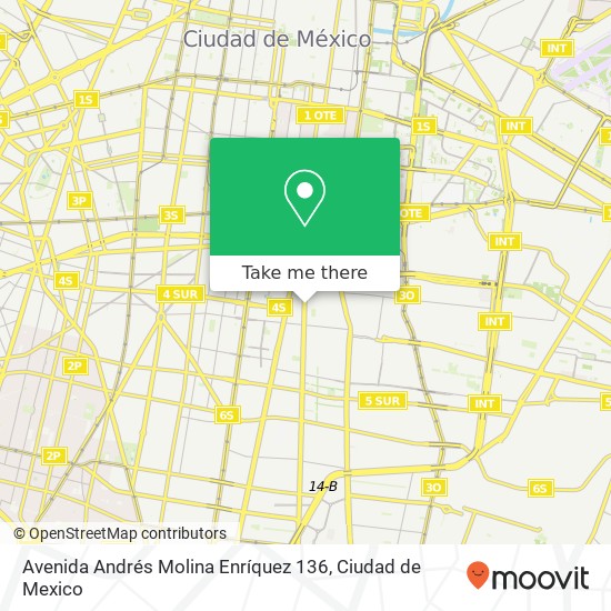 Avenida Andrés Molina Enríquez 136 map