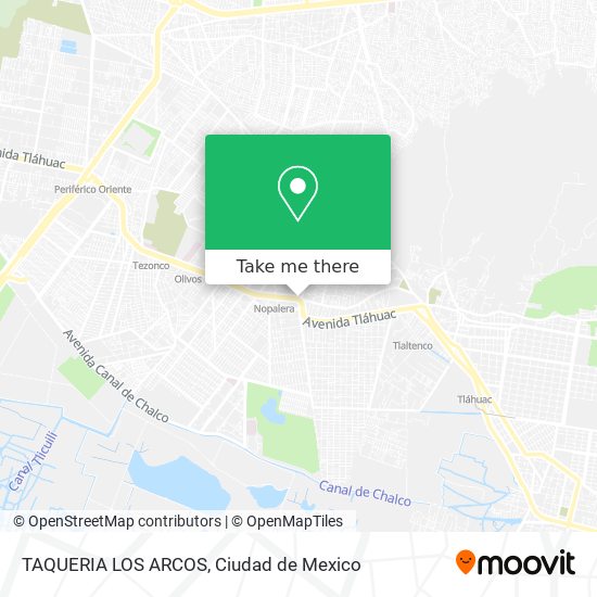 Mapa de TAQUERIA LOS ARCOS